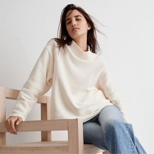 Madewell Cream Turtleneck Sweater